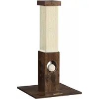 In And OutdoorMatch Arbre à chat Fatima - 73cm - Pour chats - Marron - Arbre à chat - Jouets pour chats - Convient aussi aux petits chatons