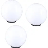 H4L Lampe boule Ø 30 cm set de 3 opales blanc E27 sans câble de raccordement