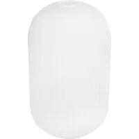 Light11 HOME Abat-jour Riffle blanc haut cylindre 33 cm – abat-jour en verre élégant pour un éclairage moderne