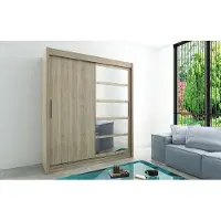 Minio Armoire 180 cm ROMA 1 Chêne Sonoma