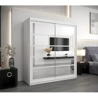 Minio Armoire 180 cm ROMA 2 blanc