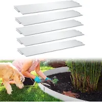 Jayseuw Bordure de pelouse en métal Bordure de parterre Bordure de tonte Palisade Bordure de parterre 100x18cm 40m