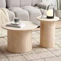 Zesso Milton & Oldbrook Couchtisch Mezica Travertine look