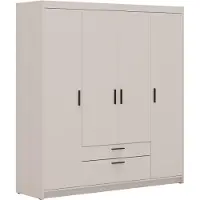 AX Living Armoire à tiroirs Penderie Beige Armoire Storicos 4P 176,3 cm