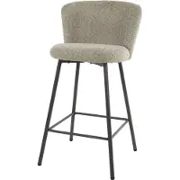Zesso Zatalo Bouclé Barhocker Dragana Sand