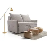 AX Living Valdoria Canapé moderne avec coussins beige Canapé-lit 165 cm