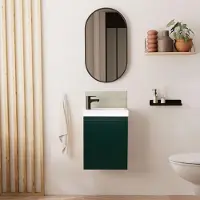 MOB-IN Meuble lave-mains LISA + miroir ovale