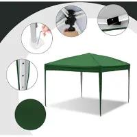 Izrielar Pavillon 3x3m Pavillon pliable Sac étanche Protection UV 50+ Pavillon de jardin pop-up Tente de jardin Tente de fête Vert