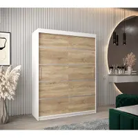 Minio Armoire 150 cm VERONA 1 blanc / Sonoma