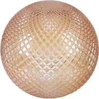 Light11 HOME Abat-jour Cannes couleur miel sphérique 25 cm – abat-jour en verre élégant pour un éclairage intérieur chaleureux