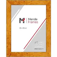 MendeFrames Cadre en bois H14E 30x60 avec verre MuseumGlass