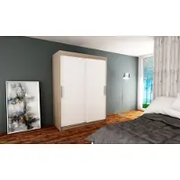 Minio Armoires TOKYO 150 cm Sonoma / Blanc
