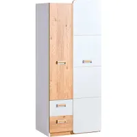 Minio , Armoire "LORETO 1", couleur chêne blanc / nash