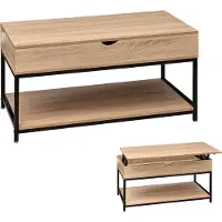 Zesso Eazy Living Couchtisch Lift-Up 95 cm Toulon Holz