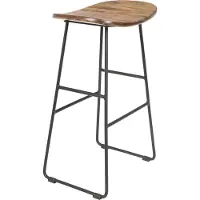 Zesso Nesthaus Tabouret de bar phoque en bois