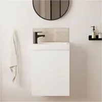 MOB-IN Meuble lave-mains LISA + robinet noir