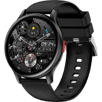 Douself SENBONO MAX11 Smartwatch, 1,43 pouces AMOLED plein écran tactile | IP68 étanche | BT5.0 | surveillance de la santé | plusieurs modes sport, bracelet en silicone, noir