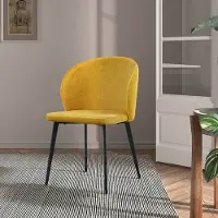 Zesso Chaise de salle à manger Stozy Kamala jaune