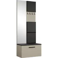 AX Living Armoire avec miroir Rosanno III 80,6cm Cachemire JS100