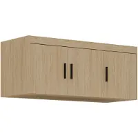 AX Living Meuble haut pour chambre à coucher Storicos 3P chene huilé 133x55,5x53 cm