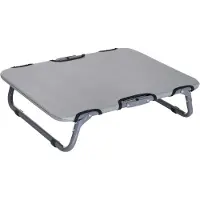 Youjia Lit pour chien d'extérieur pliable, lit pour chien et chat, couchage, gris, 59 x 46 x 15 cm