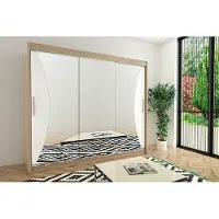 Minio Armoire 250 cm MONACO Chêne Sonoma