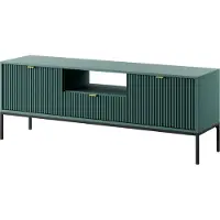 AX Living Buffet TV Eternas 154 cm design moderne, Vert