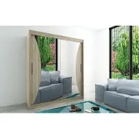 Minio Armoire 200 cm MONACO Chêne Sonoma