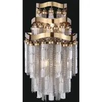 Casa Padrino Luxus Barock LED Wandleuchte Gold 33 x 33 x H. 45 cm - Lampe murale somptueuse - Appliques murales de style baroque - Qualité de luxe