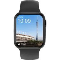 Douself DT100+ Smartwatch d'appel Bluetooth, cadran personnalisé, sommeil, fréquence cardiaque, surveillance de l'oxygène dans le sang, montre de sport intelligente, noir