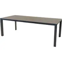 In And OutdoorMatch Table - 220x100 cm - Aluminium - Pierre frittée + fibre de verre