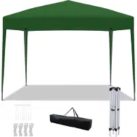 Izrielar Tente pliante 3x3 m imperméable et stable – tente réglable en hauteur avec protection UV 50+, tente de jardin pliable avec sac de transport pour le jardin et les activités de plein air Vert