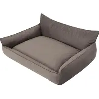 Stanis³aw Jurga Lit pour chien "Joker" - 80x65cm - coussin confortable pour chien avec dos surélevé & housse amovible | Tissu Fancy | Pillowprim