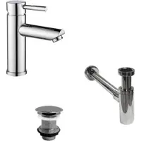 MOB-IN Robinet bec bas TAP + bonde LIV + siphon SIMON