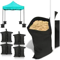 Fiqops 4X Pavillon Sacs de sable Pavillons & Tentes de réception Pieds de support Poids Tentes de jardin Sécurité du stand