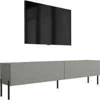 3Xeliving Meuble TV : Aloe, 170 x 52 x 32 cm, pieds noirs