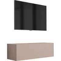 3Xeliving Meuble TV : brun caramel, 100 x 34 x 32 cm