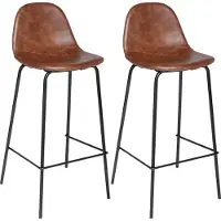 Zesso Eazy Living Tabouret de bar Mara Brown - 2 pcs
