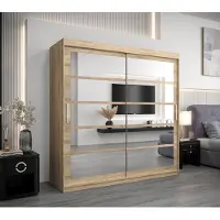 Minio Armoire 200 cm ROMA 2 Chêne Sonoma