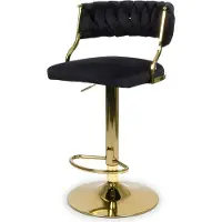 Zesso Milton & Oldbrook Barhocker Arouca Schwarz