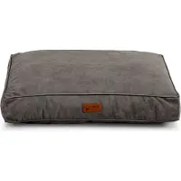 POOM Lit pour chien High Cloud - Lit exclusif pour chien en tissu de haute qualité, coussin pour chien durable pour un confort maximal (L-90x70, marron)