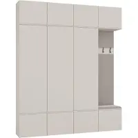 3Xeliving Armoire, cachemire / beige, 200 x 238 x 35 cm
