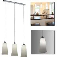 H4L Lampe à suspension Lampe à suspension 3xE27 nickel mat Lampe à suspension moderne IP20 150cm réglable en hauteur