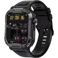 Mormark Montre connectée militaire, montre de sport outdoor avec GPS, fréquence cardiaque, étanche