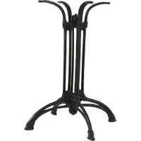 In And OutdoorMatch Support de table - Quatre pieds - 40x40x70 cm - Fonte