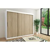 Minio Armoires TOKYO 250 cm Blanc / Sonoma