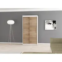 Minio Armoires TOKYO 100 cm Blanc / Sonoma