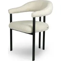 Zesso Milton & Oldbrook Chaise de salle à manger Bâle Blanc