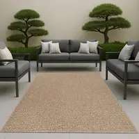 Carpetia Tapis aspect jute pour l'intérieur et l'extérieur, beige Taille - 240 x 340 cm