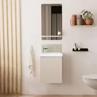 MOB-IN Meuble lave-mains LISA + miroir tablette